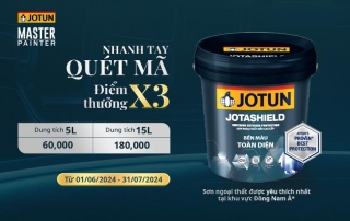NHANH TAY QUÉT MÃ - ĐIỂM THƯỞNG X3 CÙNG JOTASHIELD BỀN MÀU TOÀN DIỆN