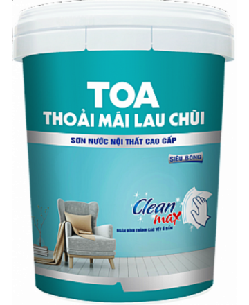 SƠN NƯỚC NỘI THẤT TOA THOẢI MÁI LAU CHÙI (Siêu bóng) - 18L