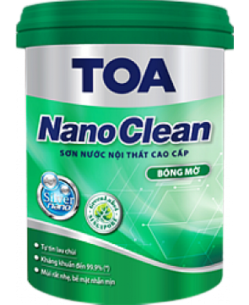 SƠN NỘI THẤT TOA NANOCLEAN (Bóng mờ) - 15L