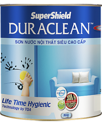 SƠN NƯỚC NỘI THẤT TOA SUPERSHIELD DURACLEAN - 3.7L