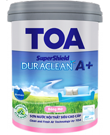 SƠN NƯỚC NỘI THẤT TOA SUPERSHIELD DURACLEAN A+ (Bóng mờ) - 5L