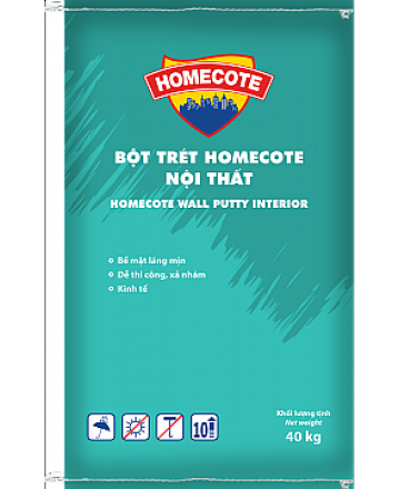 BỘT TRÉT HOMECOTE NỘI THẤT - 40KG