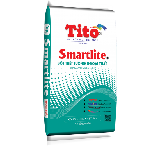 BỘT TRÉT TƯỜNG NGOẠI THẤT SMARTLITE 40KG