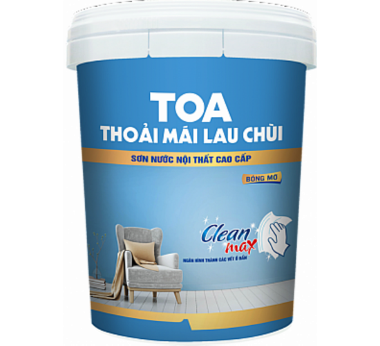 SƠN NƯỚC NỘI THẤT TOA THOẢI MÁI LAU CHÙI (Bóng mờ) - 18L