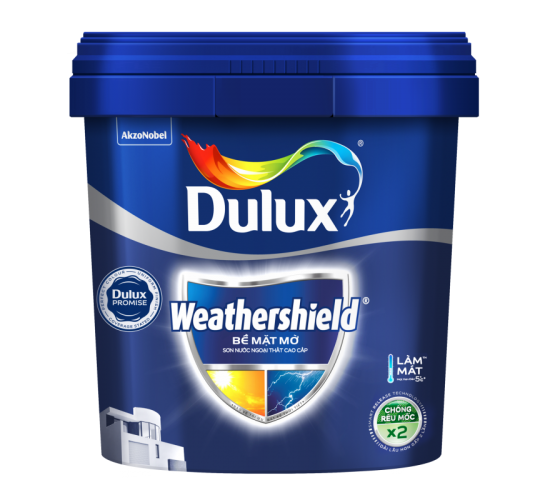 Dulux ngoại thất WeatherShield (Bóng - BJ9/ Mờ - BJ8) -15L