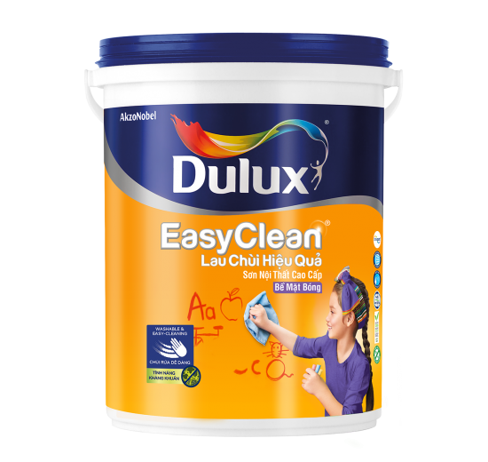 SƠN NỘI THẤT DULUX EASYCLEAN PLUS LAU CHÙI VƯỢT BẬC (Bóng)