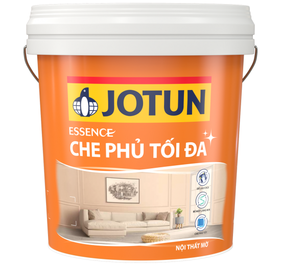 SƠN NỘI THẤT JOTUN ESSENCE CHE PHỦ TỐI ĐA (Mờ)