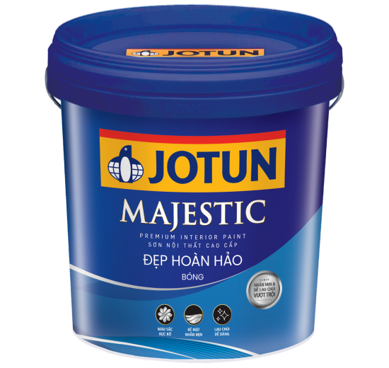 SƠN NỘI THẤT JOTUN MAJESTIC ĐẸP HOÀN HẢO - BÓNG 