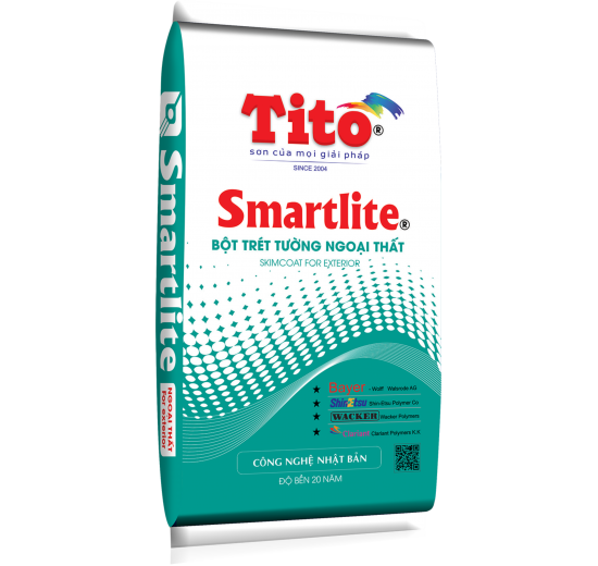 BỘT TRÉT TƯỜNG NGOẠI THẤT SMARTLITE 40KG