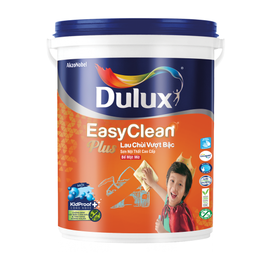 SƠN NỘI THẤT DULUX EASYCLEAN PLUS LAU CHÙI VƯỢT BẬC (Mờ)