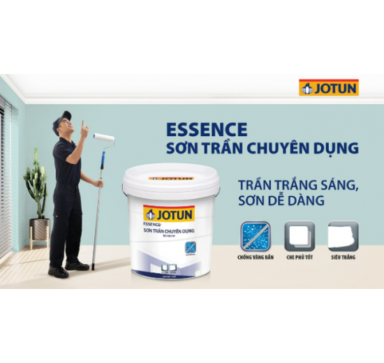 SƠN NỘI THẤT JOTUN ESSENCE TRẮNG TRẦN CHUYÊN DỤNG 17L 