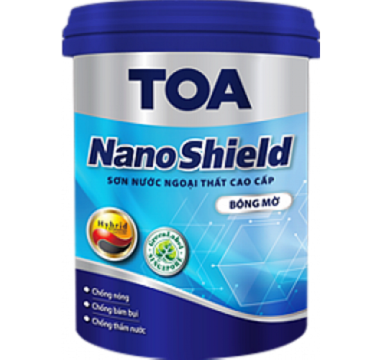  SƠN NƯỚC NGOẠI THẤT TOA NANOSHIELD (Bóng & Bóng mờ) - 15L