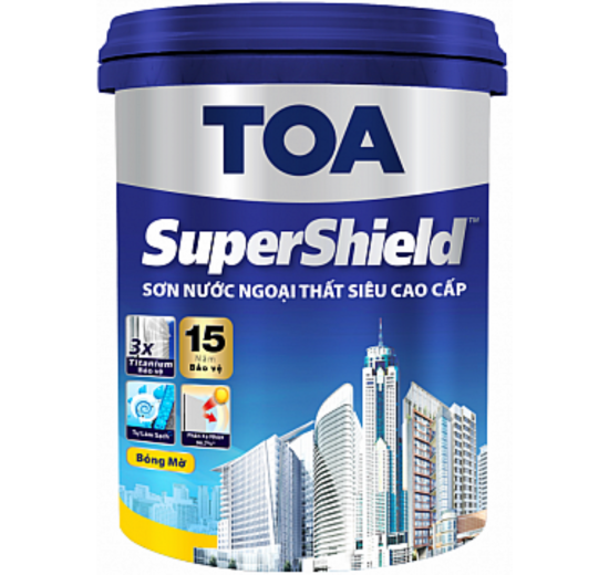 SƠN NƯỚC NGOẠI THẤT SUPERSHIELD (Bóng mờ) - 5L