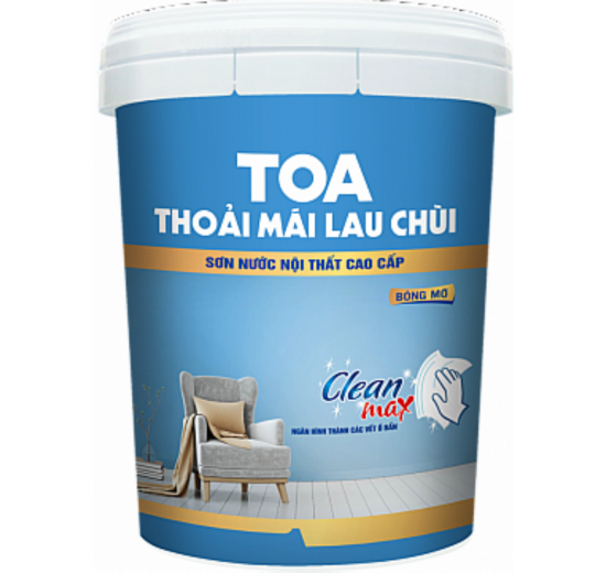 SƠN NƯỚC NỘI THẤT TOA THOẢI MÁI LAU CHÙI (Bóng mờ) - 18L