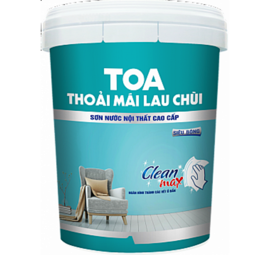 SƠN NƯỚC NỘI THẤT TOA THOẢI MÁI LAU CHÙI (Siêu bóng) - 18L