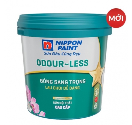 Sơn nội thất  Sơn Nippon Odour-less Bóng Sang Trọng 15L 