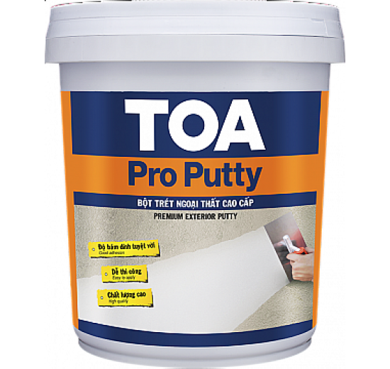 BỘT TRÉT NGOẠI THẤT CAO CẤP TOA PRO PUTTY - 25KG