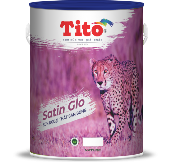 SƠN NGOẠI THẤT TITO SANTI GLO (Bán bóng) 17L