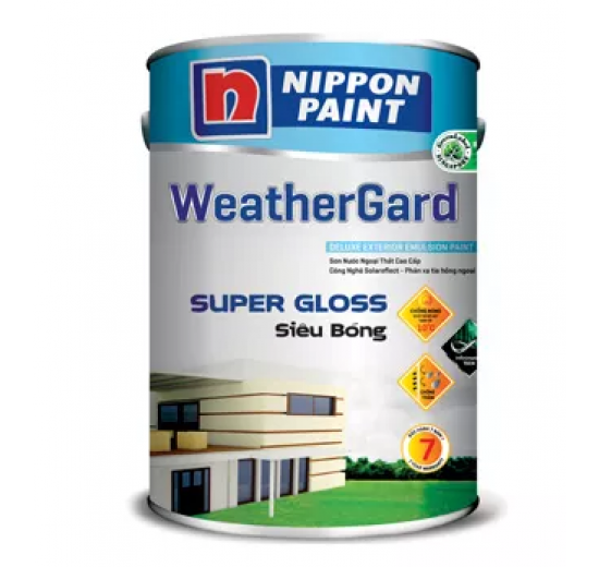 Sơn ngoại thất  Sơn Nippon WeatherGard Siêu Bóng 5L