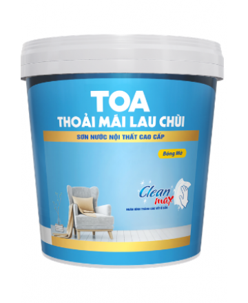 SƠN NƯỚC NỘI THẤT TOA THOẢI MÁI LAU CHÙI (Bóng mờ) - 15L