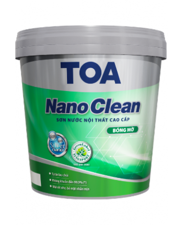 SƠN NỘI THẤT TOA NANOCLEAN (Bóng mờ) - 15L