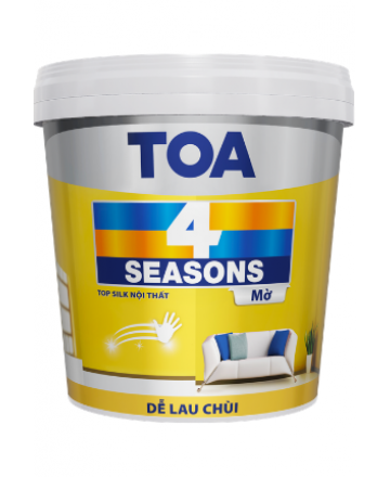SƠN NƯỚC NỘI THẤT TOA 4 SEASONS TOP SILK (mờ)- 15L