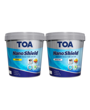  SƠN NƯỚC NGOẠI THẤT TOA NANOSHIELD (Bóng & Bóng mờ) - 5L